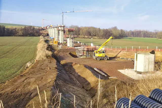 Baustelle Einetal - Brücke