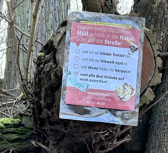 Hinweis muss leider sein. Ob's hilft? Ich bezweifle es. 