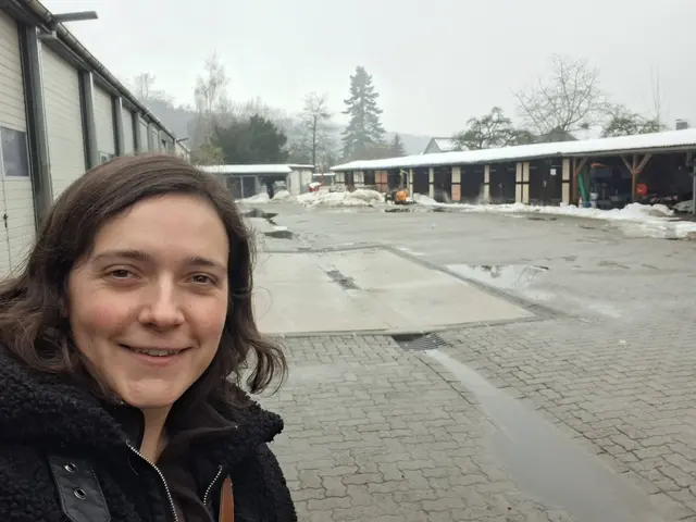 Lea Peters auf dem Bauhof in Bad Lauterberg im Harz