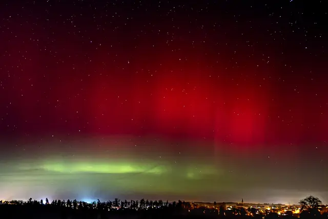 Die Polarlichter über Ottmaring.