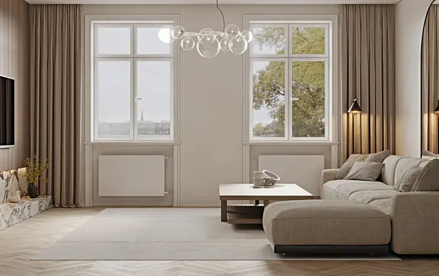 Auch bei gleichen Abmessungen können Niedertemperaturheizkörper gegenüber herkömmlichen Modellen viel Energie sparen. | Foto: djd-k/www.jaga.com