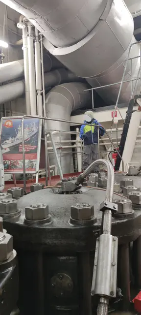 Im Maschinenraum der Cap San Diego