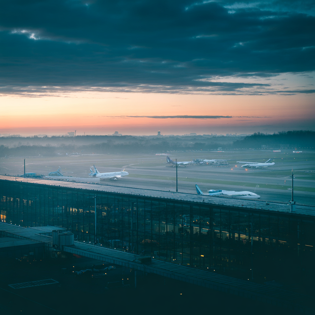 Beispielfoto Hamburger Flughafen (Mit Hilfe von KI verändert) | Foto: Peter Hellbeck
