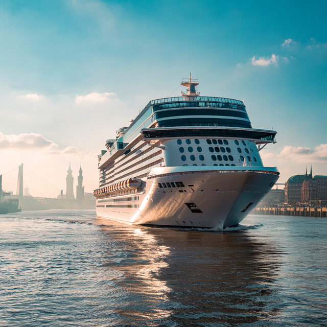 Beispielfoto Schiff vor Hamburger Hafen (Foto mit Hilfe von KI erstellt) | Foto: Peter Hellbeck