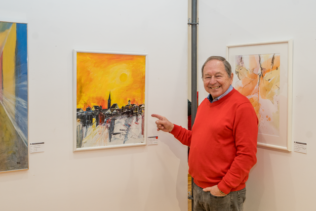 "In der Tiefe" - Ausstellung der Friedberger Kunstspechte e.V. in der Friedberger Archivgalerie. "Friedberg von Unten" von Franz Reißner | Foto: FSeventfoto