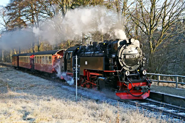 Selketalbahn an der Haltestelle Haferfeld - Ramberg
