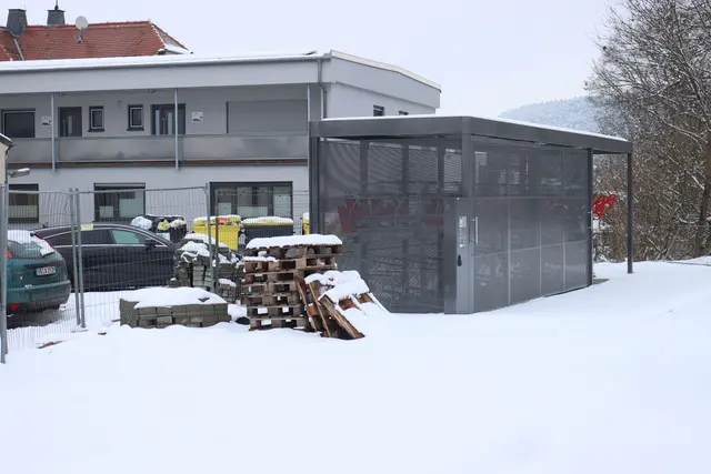Fahrradständer in Cölbe
