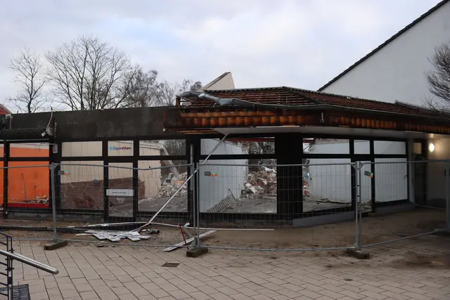 Am 15. Januar 2026 sind einige Gebäude der Stadtmitte schon teilweise verschwunden.