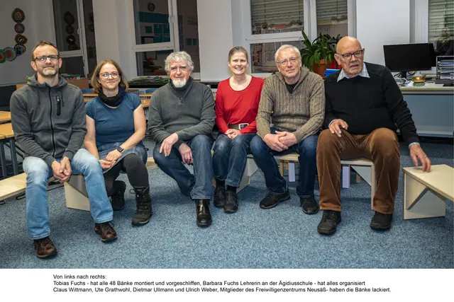Von li. nach re.: Tobias Fuchs, Barbara Fuchs, Claus Wittmann, Ute Grathwohl, Dietmar Ullmann und Ulrich Weber