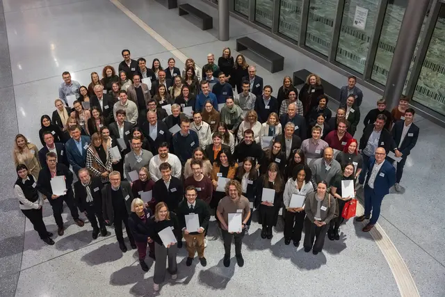In einem feierlichen Akt wurden die Deutschlandstipendien übergeben. | Foto: Philipps Universität Marburg