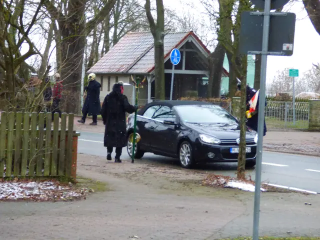 Die Autofahrer wurden um eine Spende gebeten