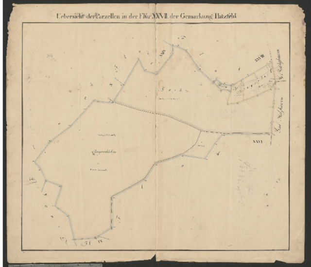 Landkarte von 1832
