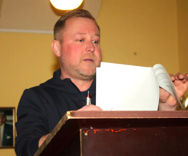 Auf ein lebendiges vergangenes Vereinsjahr blickt der Vorsitzende Christian Bayer zurück. | Foto: Peter Heider