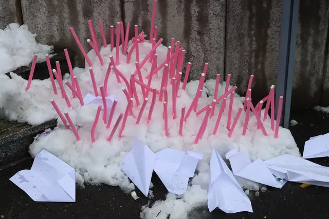 Aus den Waffen der Angreifer geschaffen: Der Schneeigel von Stadtallendorf