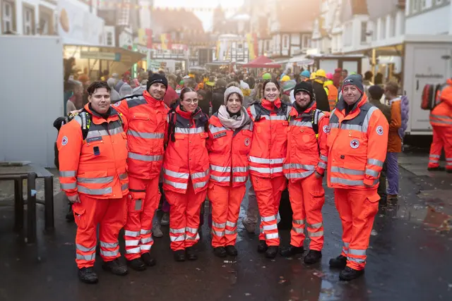 Beim Karneval 2026 in Rietberg | Foto: Jonas Westermeyer / DRK-Landesverband Westfalen-Lippe