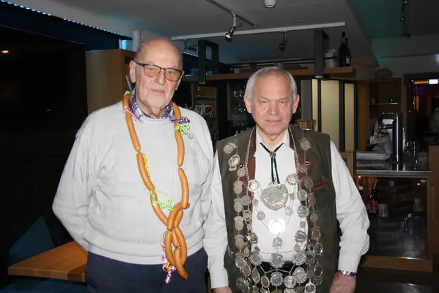 Schützenkönig 2024 Alfred Lein (li) Schützenkönig 2025 Alfred Knauth (re)