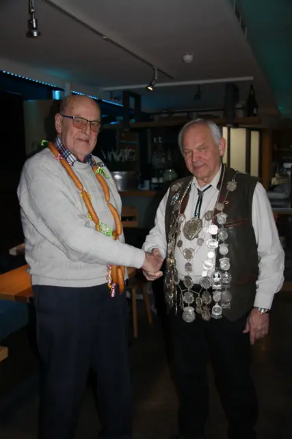 Schützenkönig 2024 Alfred Lein (li) Schützenkönig 2025 Alfred Knauth
