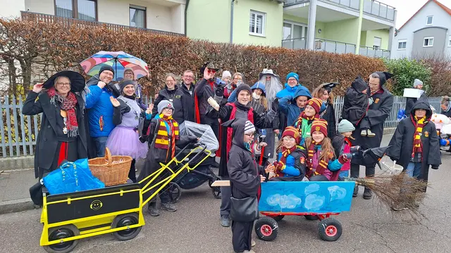 GPF-Gruppenbild beim Kinderumzug in Gersthofen am 14. Februar 2026 | Foto: Josef Dick