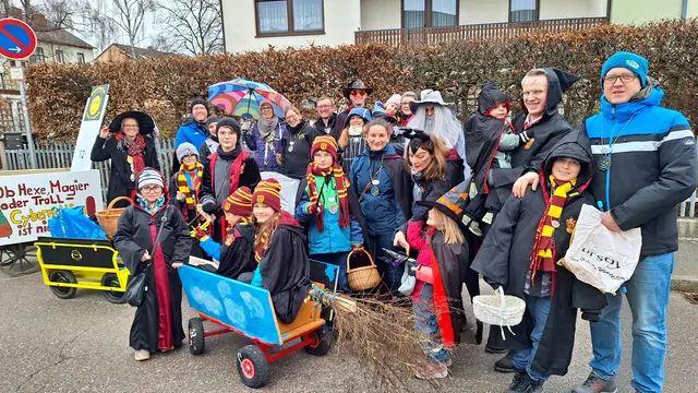 GPF-Gruppenbild beim Kinderumzug in Gersthofen am 14. Februar 2026 | Foto: Josef Dick