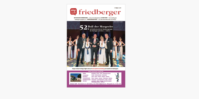Den „friedberger“ 03/2026 hier als E-Paper lesen