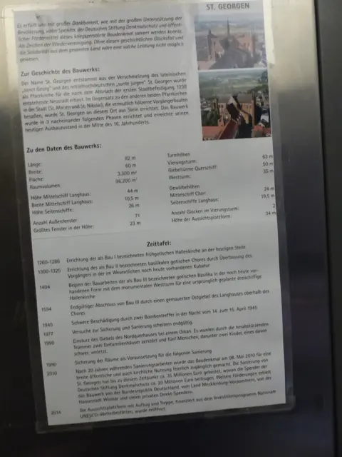 Info über die Kirche im Aufzug | Foto: N. Käse