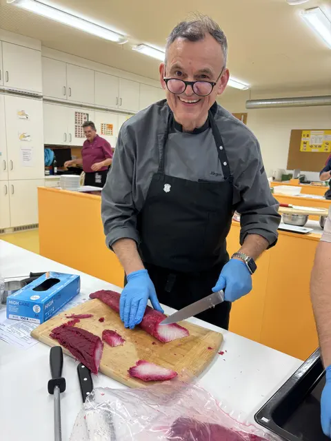 Da kann Jürgen Rohm lachen - der Dorsch ist einfach klasse geworden wie man auf dem Bild gut erkennen kann.. | Foto: Otto Killensberger
