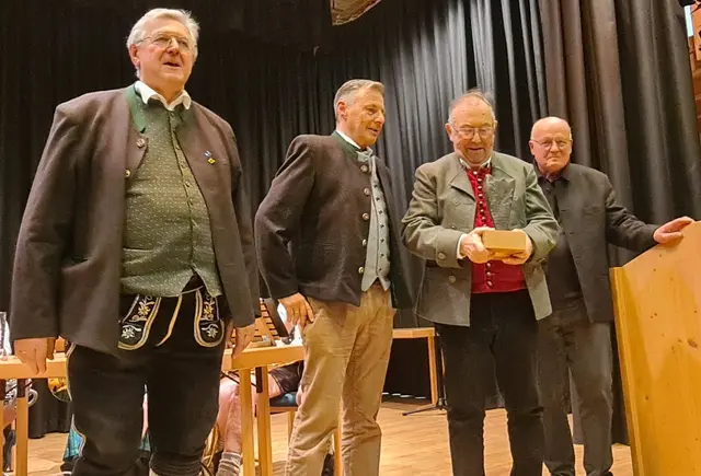  (v.l.n.r.) Karl Milz, Karl-Heinz Marx, Fridolin Altweck, Gerd Zimmer