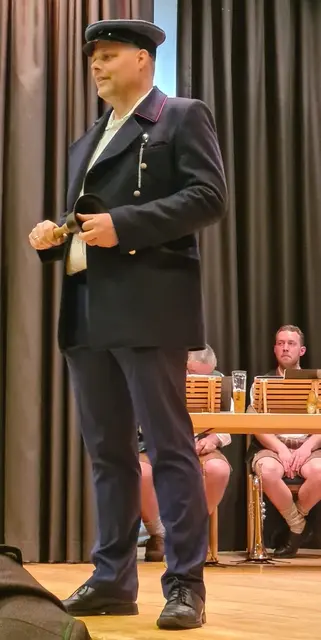 Ablaufansage durch den Waibel