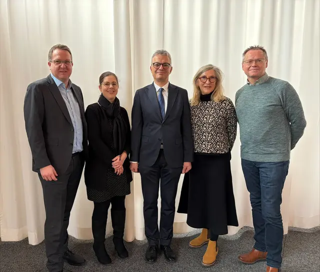 Foto von links: Dirk Grensemann, Antonia Wendl, Robert Erhard, Inge Minich, Konrad Schwegler