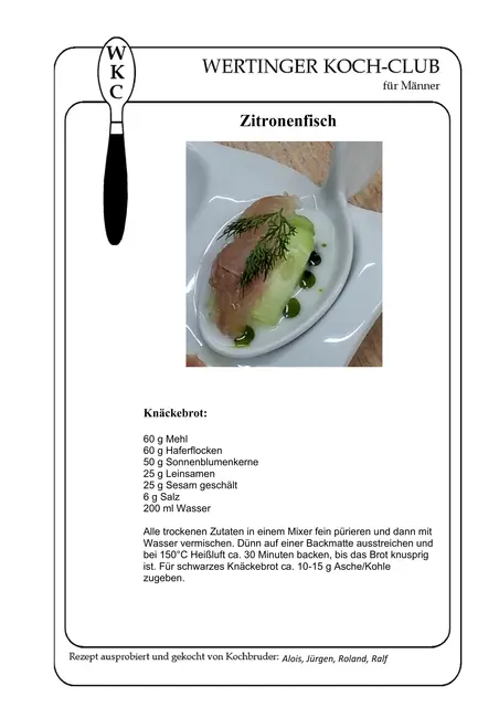 Rezept zum Zitronen-Fisch 1. | Foto: Otto Killensberger