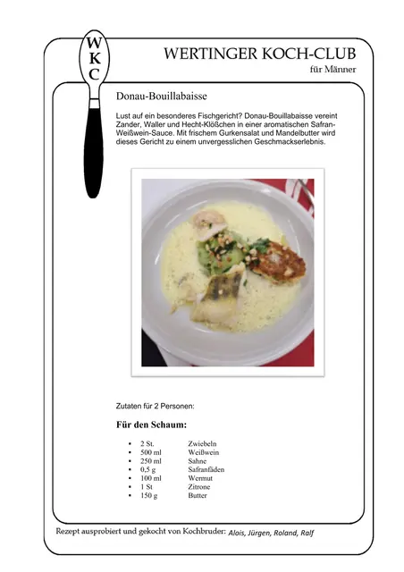 Rezept zur Bouillabaisse - Seite 1. | Foto: Otto Killensberger