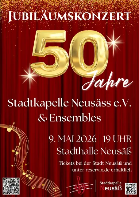 Plakat Jubiläumskonzert | Foto: Stadtkapelle Neusäß e.V.