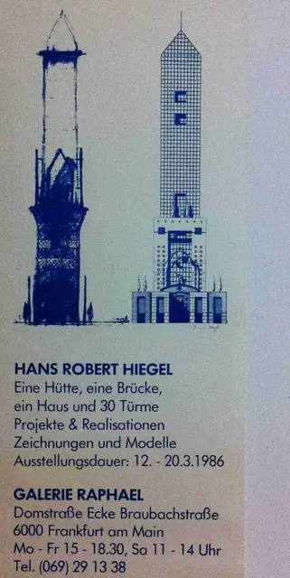 Ausstellungs-Flyer Galerie RaphaeI | Foto: © Bild: www.facebook.com/Hiegel.H.R CC 