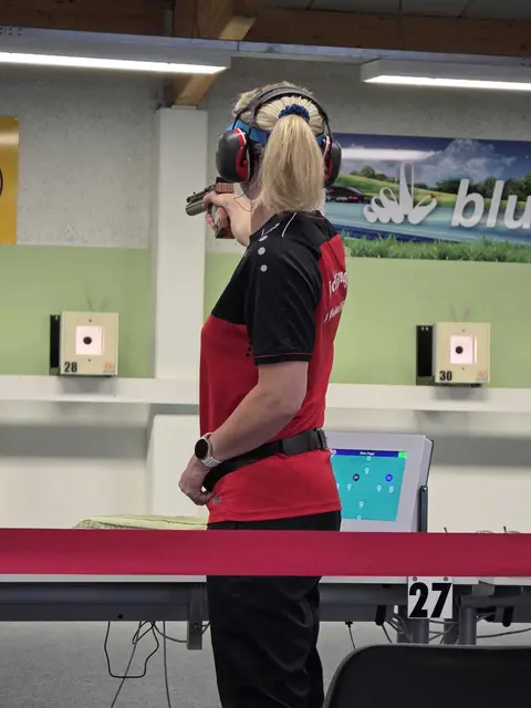 Peggy Baier erzielte in den beiden Aufstiegswettkämpfen 355 und 358 Ringe.