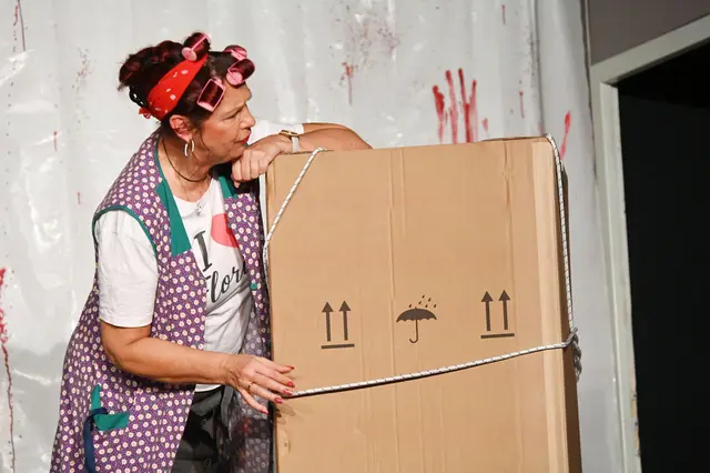 Was ist wohl bloß in diesem Karton? Doch hoffentlich keine Leiche.