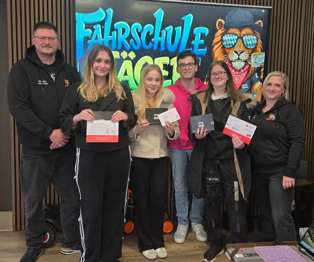 v.L.n.R.: Thomas Jäger, Svenja Skiba, Marie Colombo, Roman Sibig, Alina Münzl, Steffi Jäger | Foto: Roman Sibig