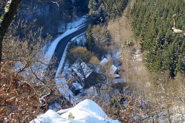 die Freundschaftsklippe im Winter