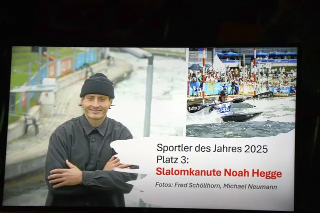 Noah Hegge, der Kanu Schwabe wurde auf den 3. Platz bei der Sportlerwahl des Jahres gewählt | Foto: Marianne Stenglein