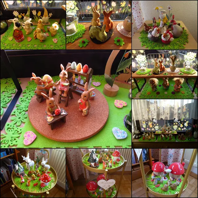 Eigene Collage von unserer Oster-Deko. | Foto: HaMa
