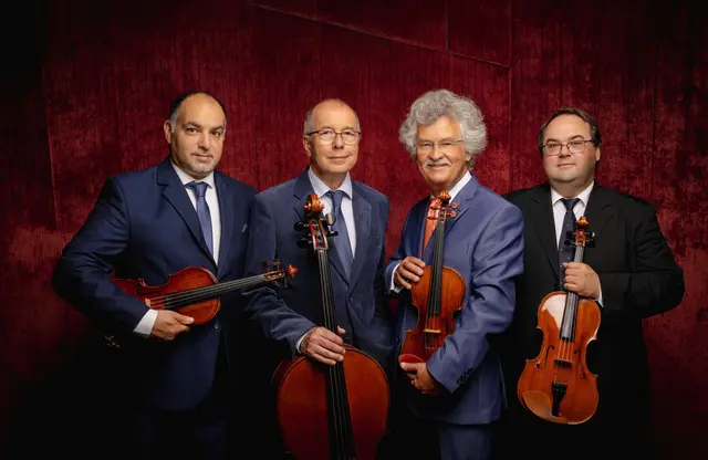 Die Mitglieder des Kodály Quartetts (v. links n. rechts): Ferenc Bangó, György Éder, Attila Falvay und Zoltán Tuska. | Foto: Szilvia Csibi