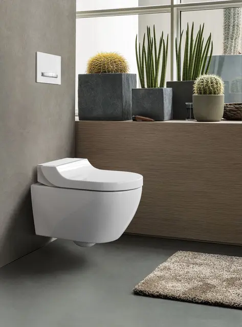 So einfach geht moderner WC-Komfort: Dusch-WC-Aufsatzanlagen, die den Po mit frischem Wasser reinigen, ersetzen den alten Toilettensitz und passen auf die meisten handelsüblichen WC-Keramiken.
 | Foto: DJD/Geberit