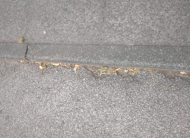 Hohe Kanten zwischen Fußgänger- und Fahrradweg bedeuten eine hohe Sturzgefahr bei spontanen Ausweichmanövern. Und natürlich kommt es vor, dass jemand unüberlegt handelt, wenn er Panik hat.  | Foto: Astrid Günther