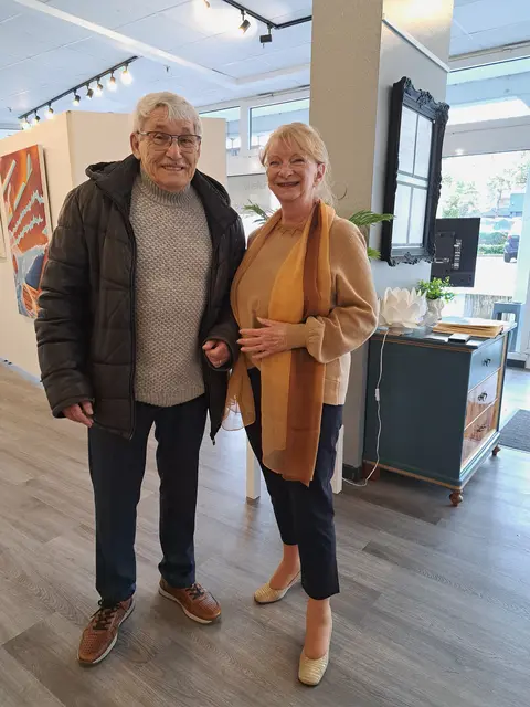 Galeriebesitzer "HermyM" und RoseMarie | Foto: @ Sabine Schlücking