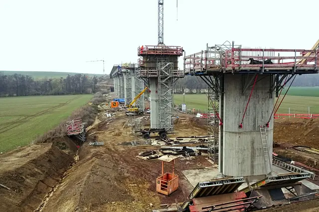 Baustelle Einetalbrücke im Januar 2026