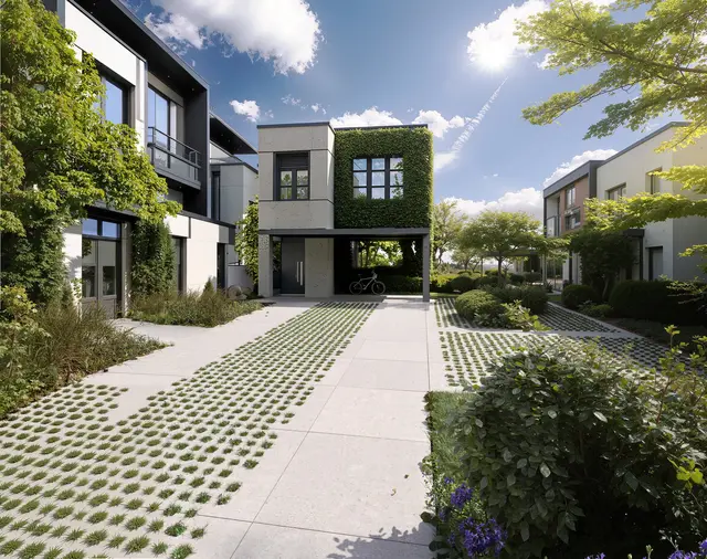 Optimal für Gärten, Einfahrten und moderne Wohnanlagen: Mit diesem Plattenssystem lassen sich Flächen befestigen und ökologisch entsiegeln.  | Foto: HLC/KOLL Steine