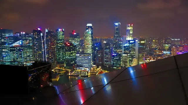 Singapur vom Marina Bay Sands Hotel