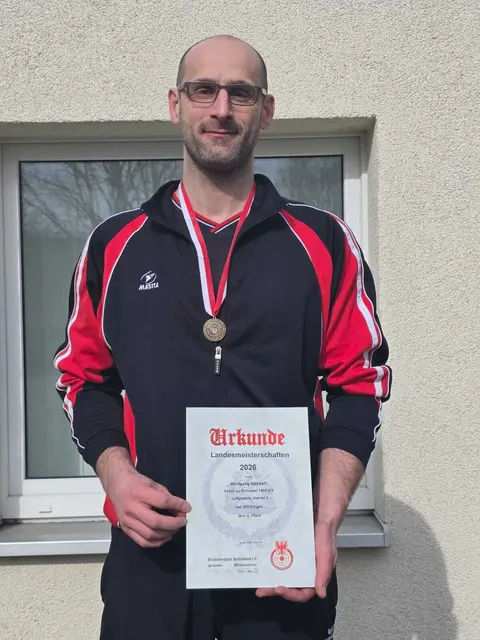 Wolfgang Geppert bei der Siegerehrung