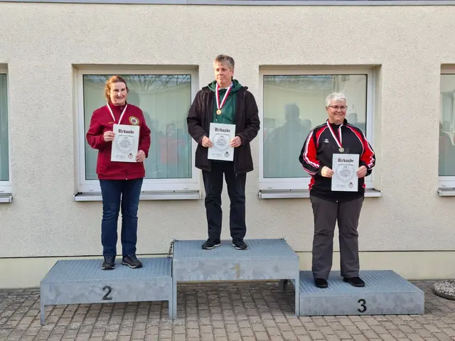 Dritter Platz und die Bronzemedaille für Sabine Radtke.