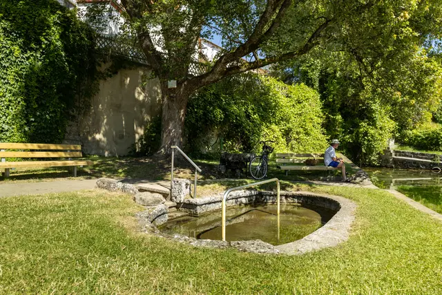 Donautal-Alb-Tour: Kneippanlage in Syrgenstein | Foto: Heiko Grandel