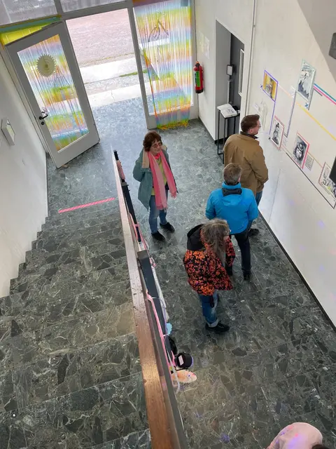 Viel Ausstellungsfläche - das ehemalige Treppenhaus der Firmengebäude des Unternehmens LUDWIG dient heute  als Ausstellungslokation des Duisburger Kulturbüros. | Foto: Andreas Ingramm, AIRL-Lab KKRR